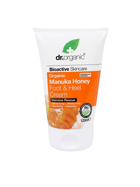 

dr.organic Unisex Manuka Honey Foot & Heel Cream, Orange