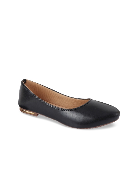 

Shoetopia Women Black Solid Ballerinas