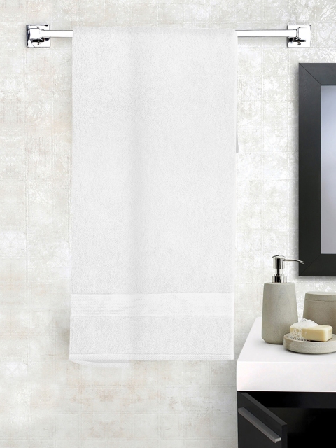 

Story@home Unisex White Solid 600 GSM Large Bath Towel