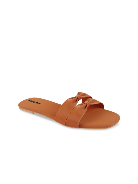 

Shoetopia Women Tan Brown Solid Open Toe Flats