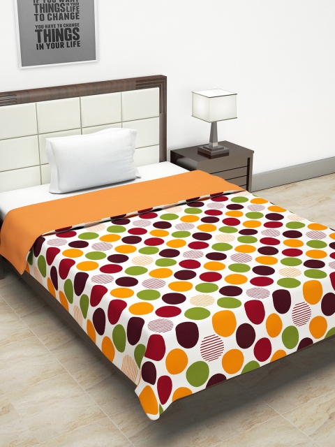 

URBAN SPACE Multicoloured Geometric AC Room 150 GSM Single Bed Dohar, Multi