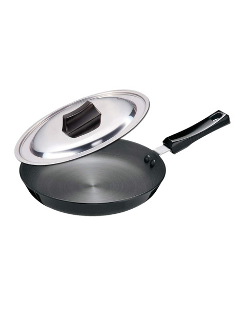 

Hawkins Black Hard Anodised 4.06 mm Frying Pan with Stainless Steel Lid