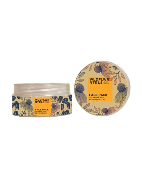 

Wildflower Naturals Pack of 2 Calamine and Bentonite Clay Face Pack, Mustard