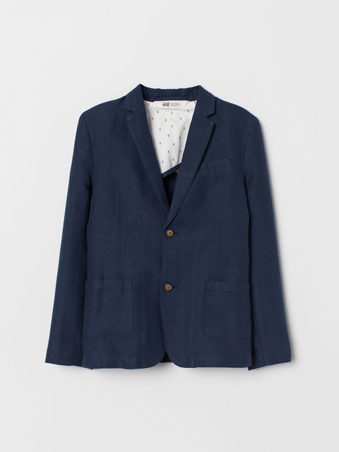 

H&M Boys Blue Regular Fit Single-Breasted Formal Blazer
