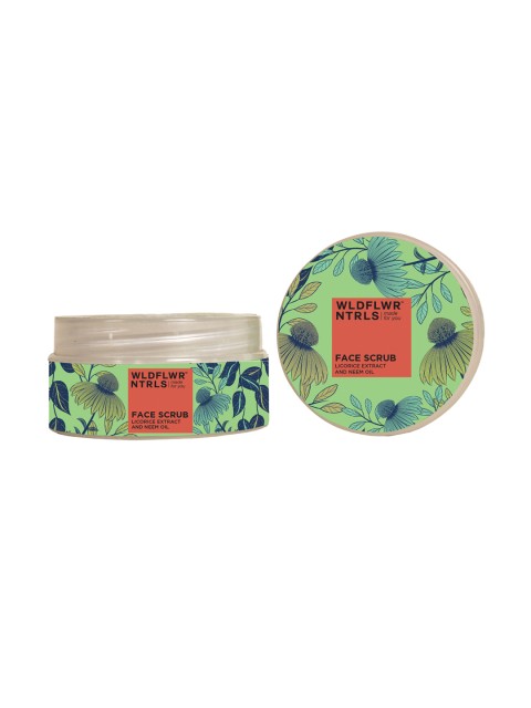 

Wildflower Naturals Pack of 2 Clarifying and Toning Face Scrub, Green