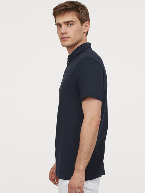 

H&M Men Blue Coolmax Polo Shirt