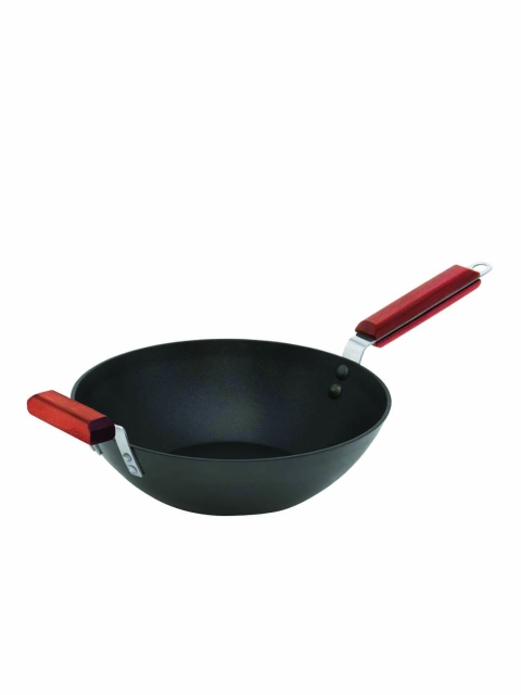 

Hawkins Black & Brown Futura Stir-Fry Wok With Induction Base