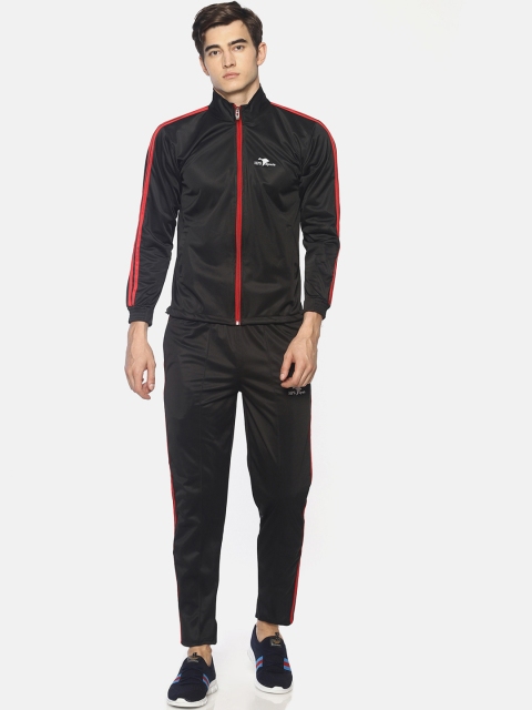 

HPS Sports Men Black & Red Solid Tracksuit