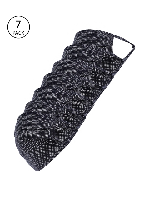 

Richlook Adults Pack of 7 Navy Blue 2 Ply Reusable Masks