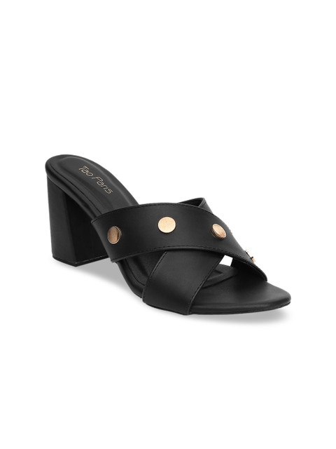 

Tao Paris Women Black Solid Sandals