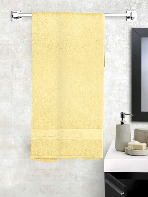 

Story@home Unisex Yellow Solid 600 GSM Large Bath Towel