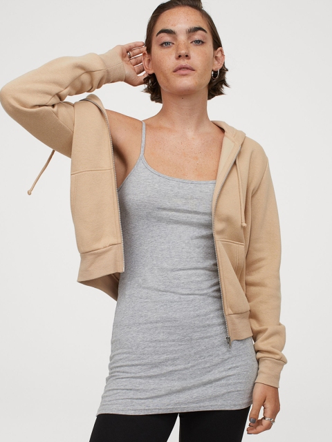 

H&M Grey Long Strappy Top