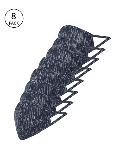 

Richlook Men Pack Of 8 2-Ply Reusable Cloth Masks, Blue