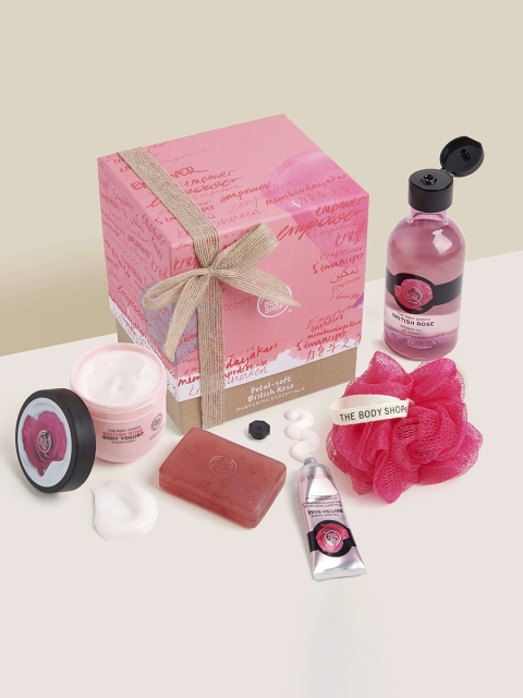 

The Body Shop Petal-Soft British Rose Pampering Essentials Gift Set, Pink