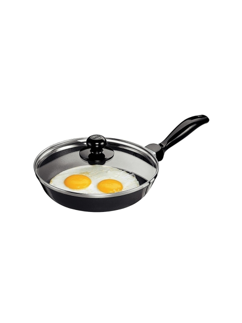 

Hawkins Black Hard Anodised NonStick 3.25 mm Frying Pan With Glass Lid