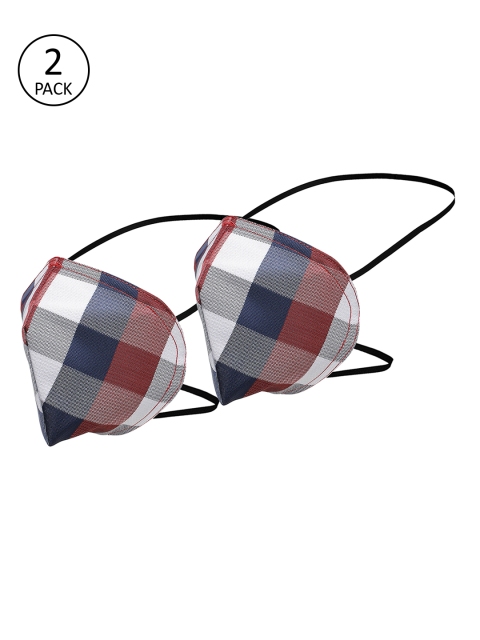 

Alvaro Castagnino Unisex 2 Pcs Printed 3-Ply Reusable Outdoor Fabric Masks, Red