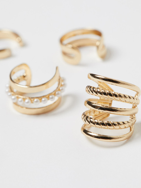 

H&M Women Gold-Toned 4-Pack Ear Cuffs