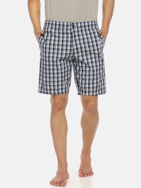 

Macroman M-Series Men Blue & Black Checked Boxers MS731-BLUE-XL