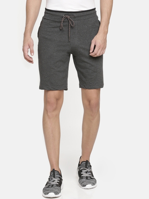 

Macroman M-Series Men Grey Solid Regular Fit Sports Shorts