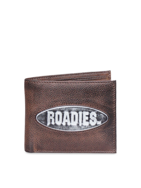 

Justanned Men Brown Solid Two Fold Wallet