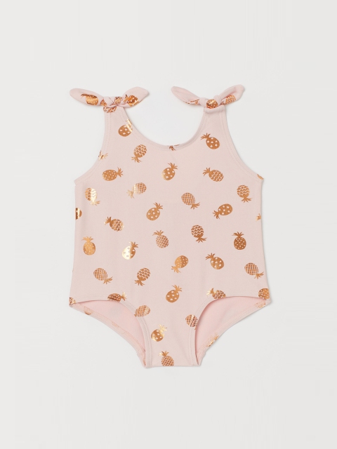 H&M Kids Multicoloured Printed Swimsuit, Multi