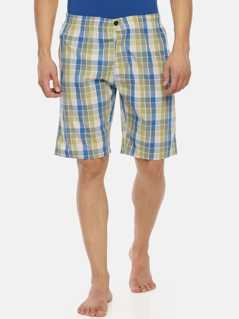 

Macroman M-Series Men Yellow & Blue Checked Boxers MS731-YELLOW-XL