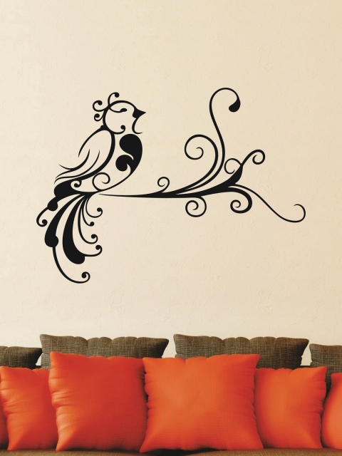 WALLSTICK Black Bird Large Vinyl Sticker