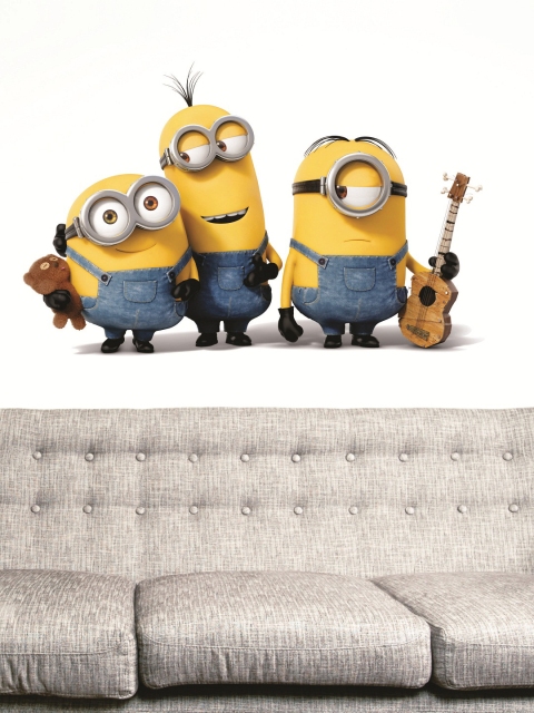 

WALLSTICK Yellow & Blue Minions Large Vinyl Wall Sticker