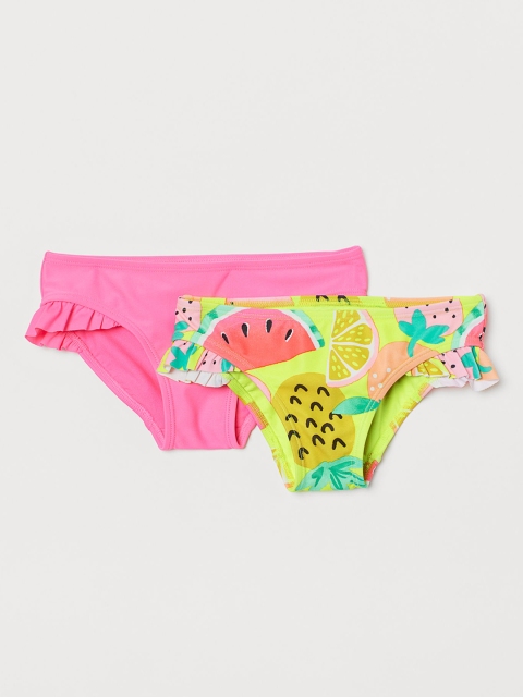 

H&M Women Pack of 2 Flounced Bikini Bottoms, Multi