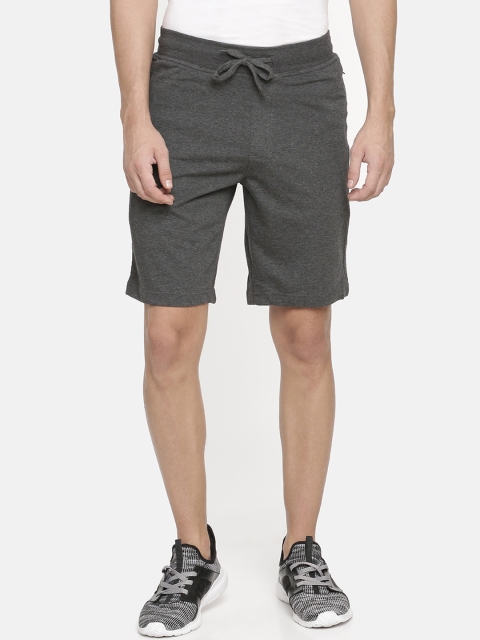 

Macroman M-Series Men Charcoal Grey Solid Regular Fit Regular Shorts