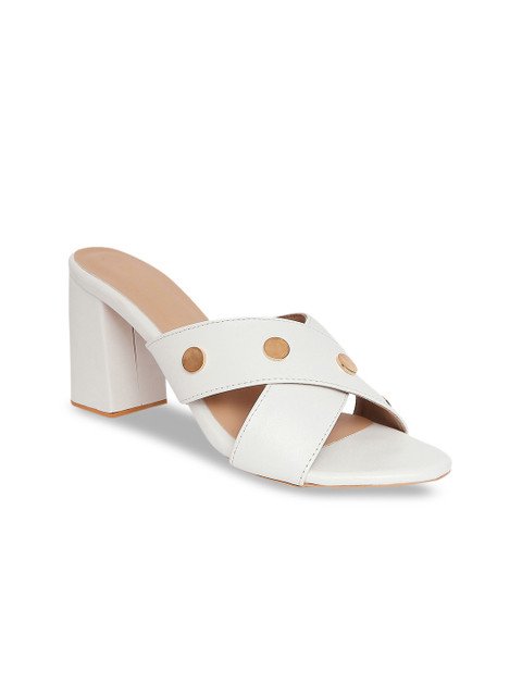 

Tao Paris Women White Solid Sandals
