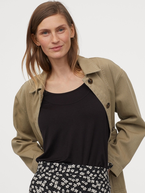 

H&M Women White Solid Top
