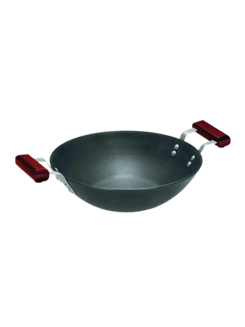 

Hawkins Black & Brown Solid Futura Hard Anodised Deep-Fry Pan