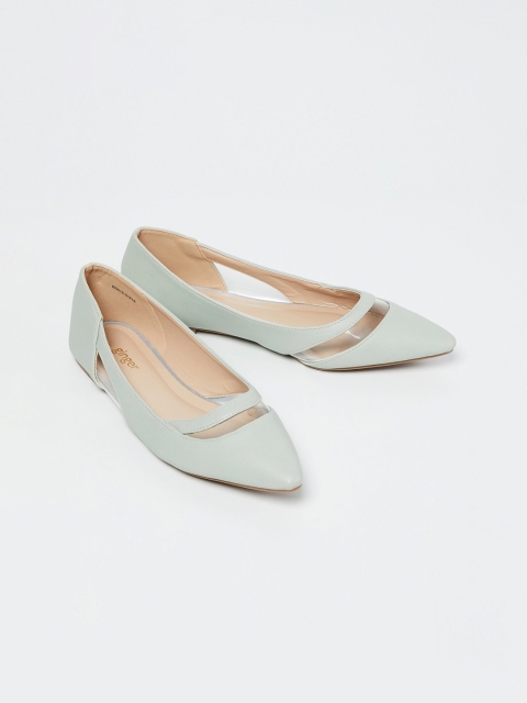 

Ginger by Lifestyle Women Green Solid Ballerinas