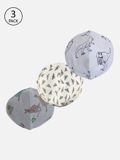 

Chitwan Mohan Unisex Assorted Pack Of 3 2-Ply Cloth Mask, Grey