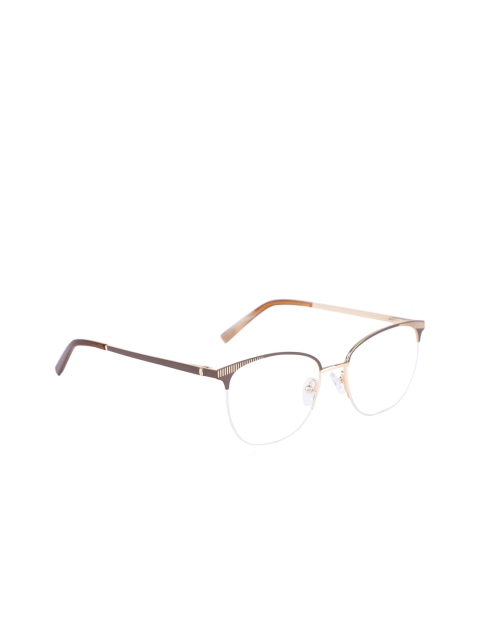 

MARC LOUIS Women Brown Half Rim Wayfarer Frames