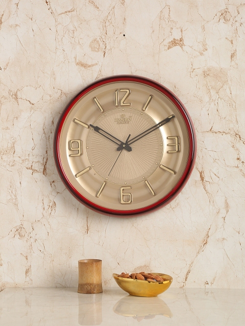 

ZANIBO Red Round Solid Analogue Wall Clock