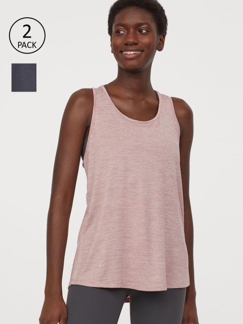 

H&M Women Pack of 2 Sports Vests Tops, Multi