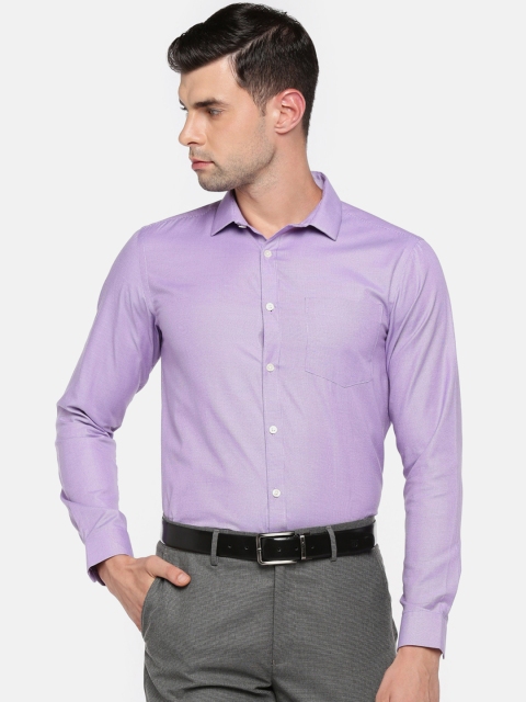 

RICHARD PARKER by Pantaloons Men Lavender Regular Fit Solid Formal Shirt