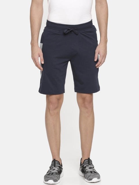 

Macroman M-Series Men Navy Blue Solid Regular Fit Sports Shorts