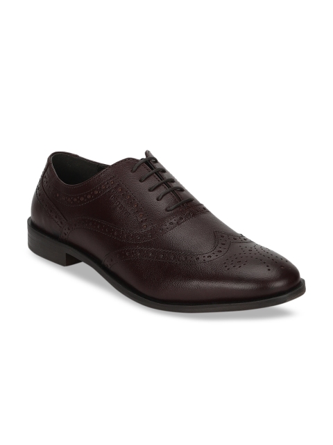

Red Tape Men Burgundy Textured Leather Formal Brogues