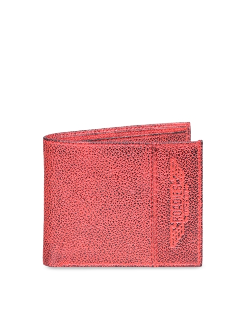 

Justanned Men Red Solid Two Fold Wallet