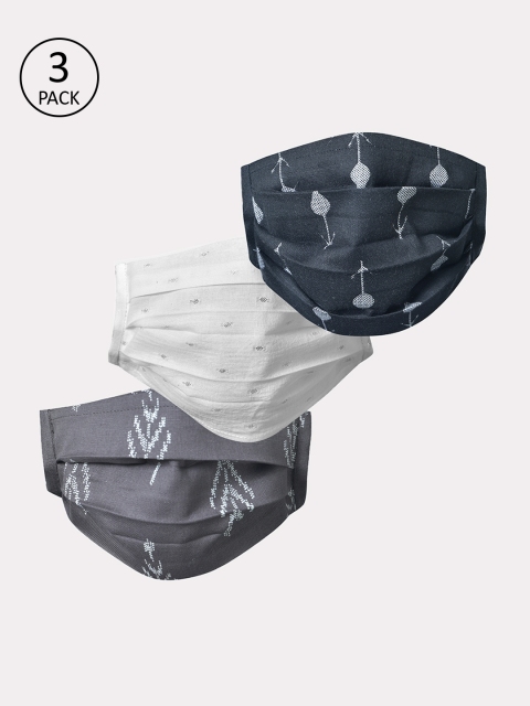 

Chitwan Mohan Unisex 3 Pcs 2 Ply Protective Outdoor Face Masks, Grey