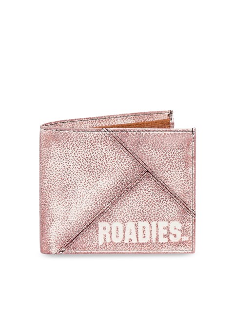 

ROADIES BY JUSTANNED Men Beige & Brown Solid Two Fold Wallet