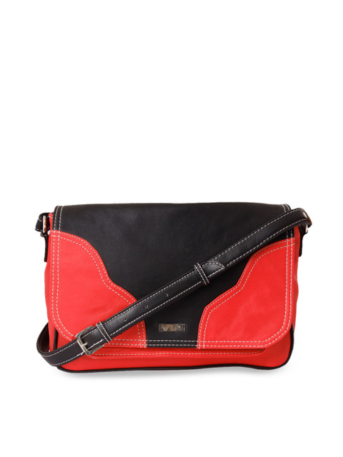

Beau Design Red & Black Colourblocked Sling Bag