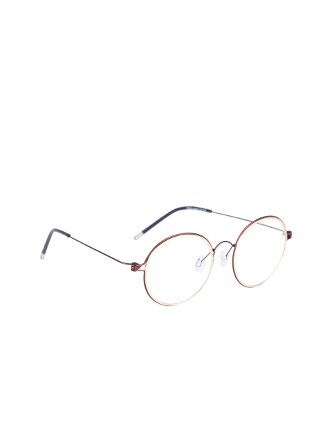 

MARC LOUIS Unisex Brown Solid Full Rim Round Frames
