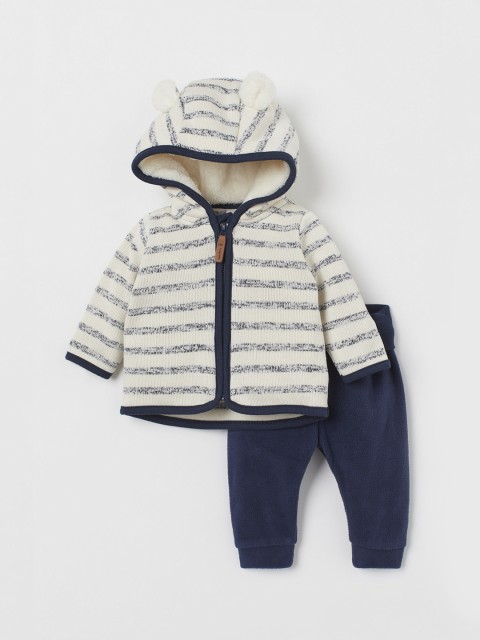 

H&M Kids 2-Piece Fleece Set, Navy blue