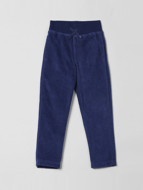 

GAP Boys Blue Drawstring Waist Solid Pants
