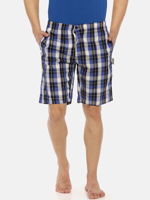 

Macroman M-Series Men Blue & White Checked Boxers MS731-ROYALBLUE-S