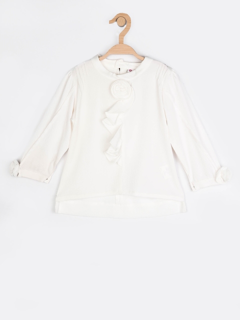 

Peppermint Girls White Solid Top
